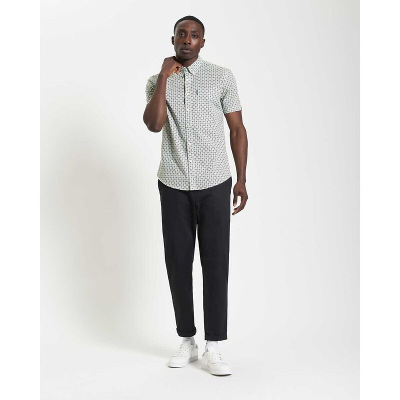 Ben Sherman Block Geo Print Short Sleeve Shirt image number 3